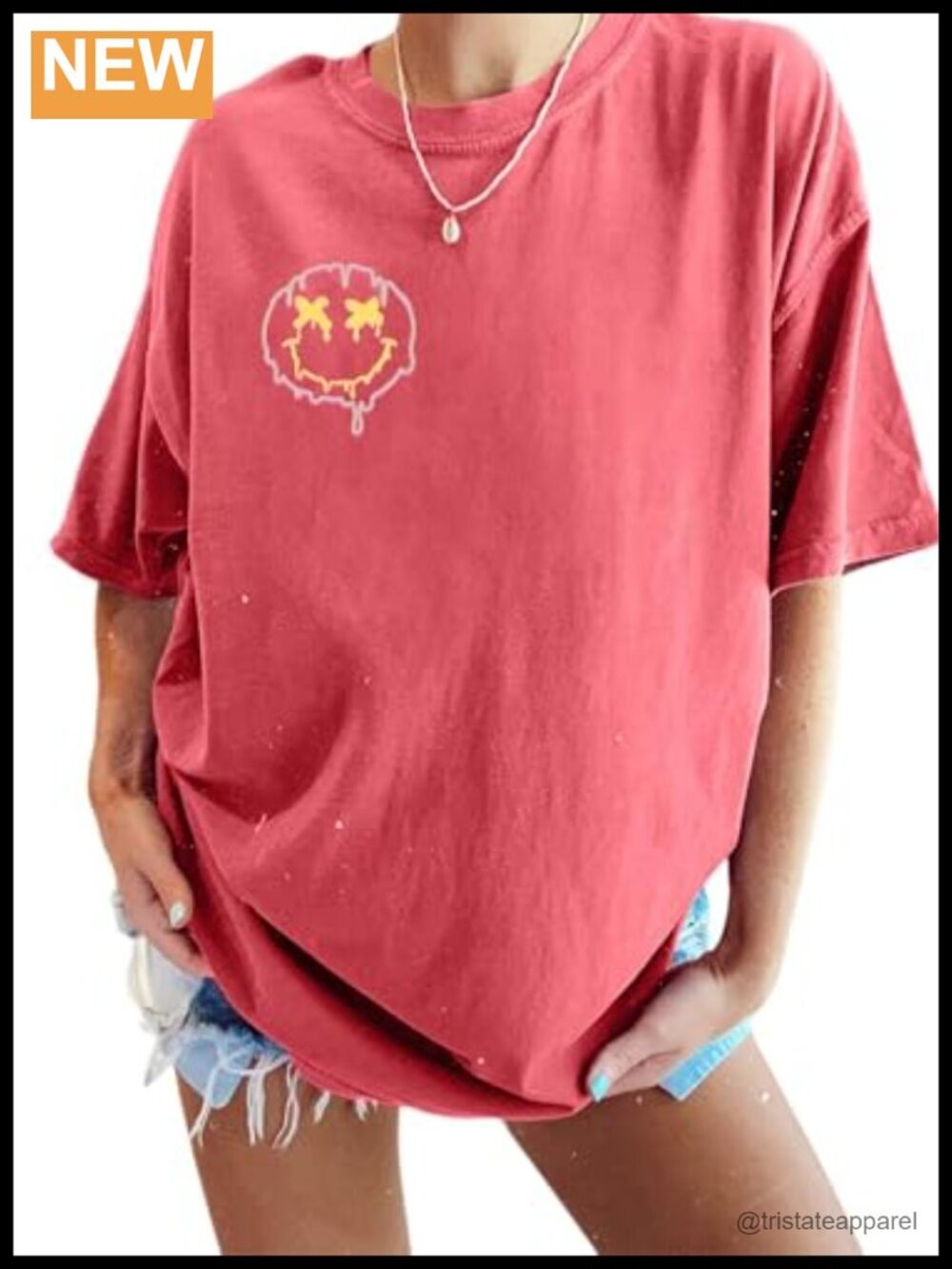 Oversized Loose Fit Graphic T-Shirt for Women Casual Short Sleeve